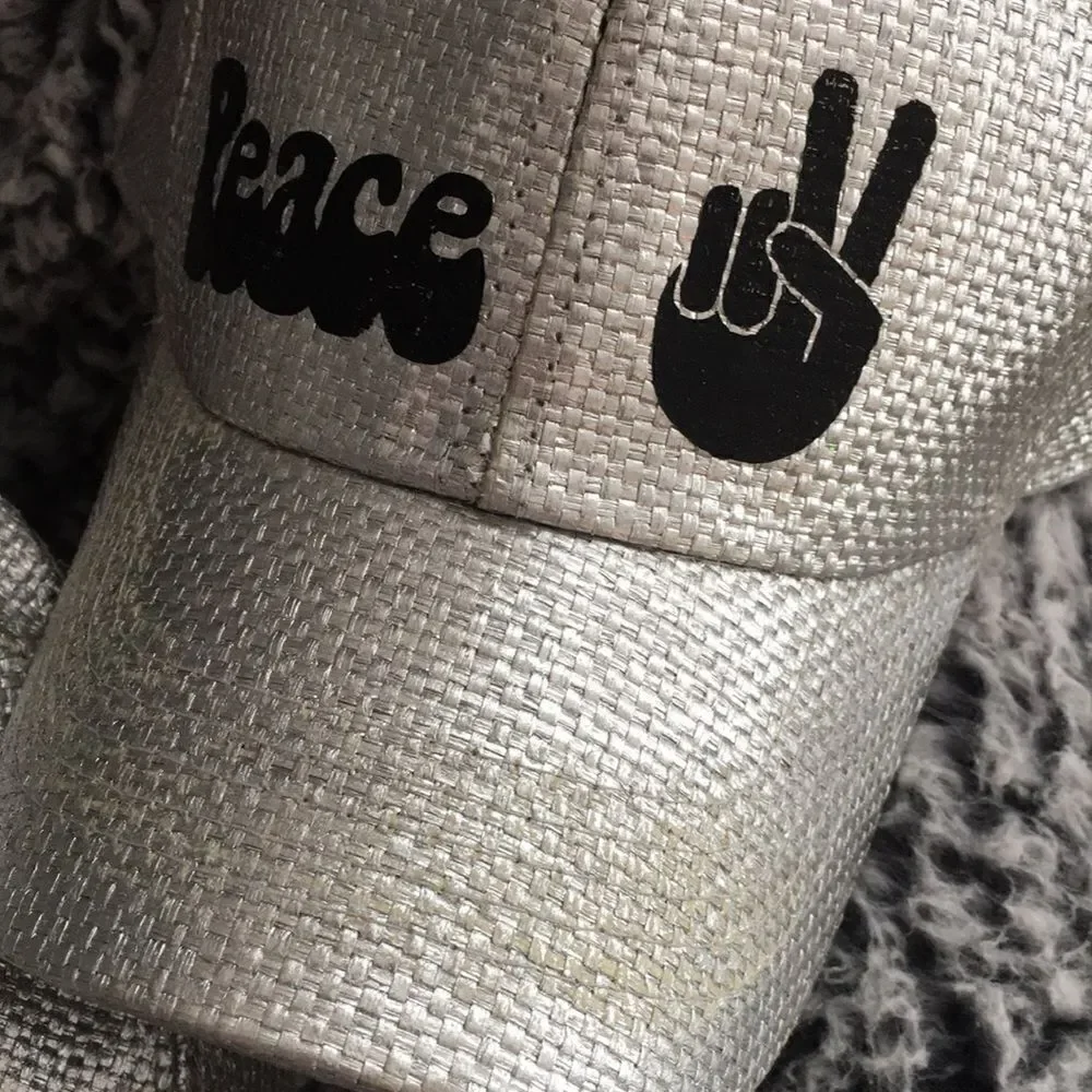 Retro Peace baseball cap